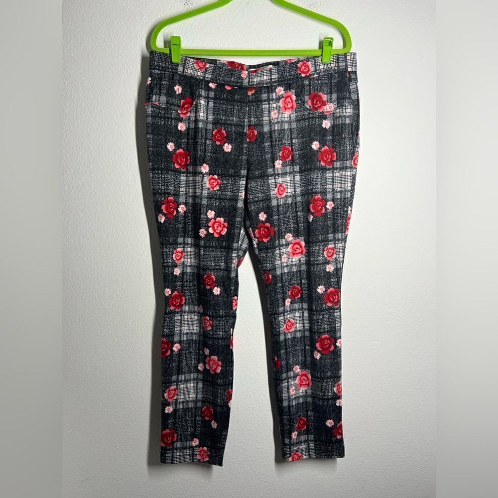 No Boundaries Juniors Black Geometric Floral Ankle Leggings Junior Size XXL (19)